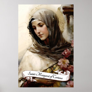Saint Margaret of Cortona Poster