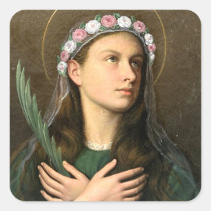 Saint Maria Goretti Square Sticker
