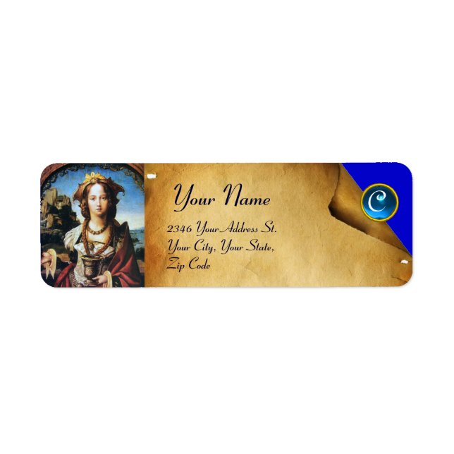 SAINT MARIA MAGDALENE Blue Gemstone (Front)