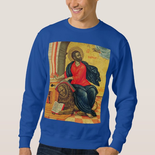 Saint Mark the Evangelist orthodox icon Sweatshirt (Front)