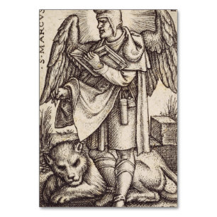 Saint Mark the Evangelist patron of Venice Table Number