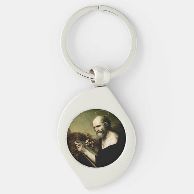 Saint Mark the Evangelist Premium Venetian Majesty Key Ring (Front)