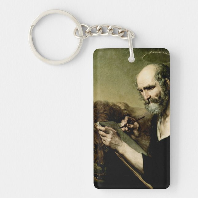 Saint Mark the Evangelist Premium Venetian Majesty Key Ring (Front)