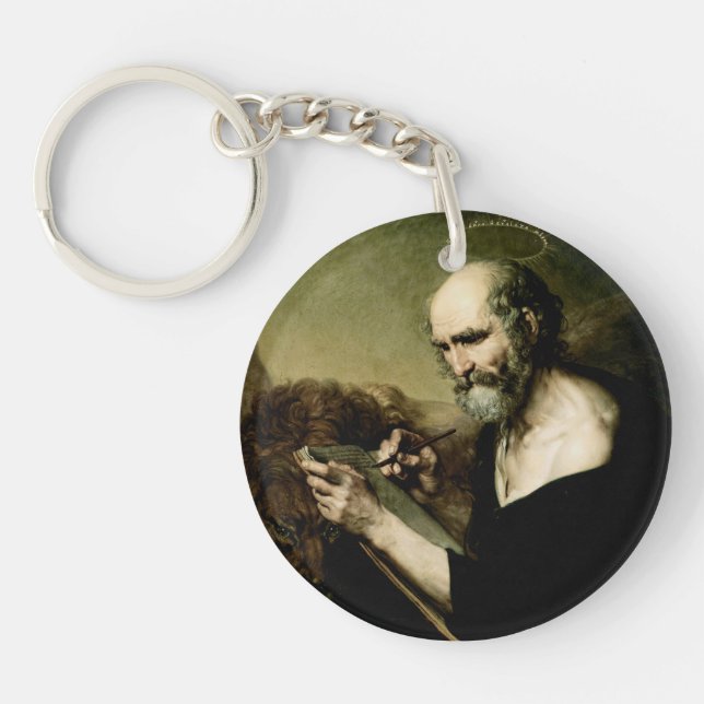 Saint Mark the Evangelist Premium Venetian Majesty Key Ring (Front)