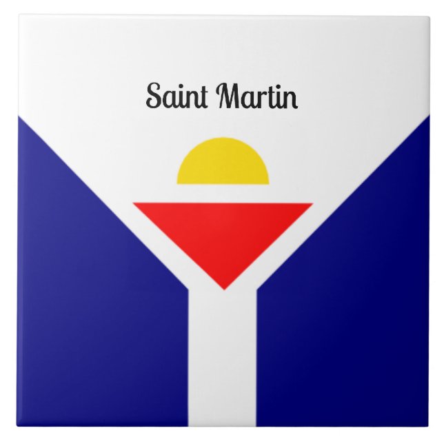 Saint Martin, Caribbean  Tile (Front)