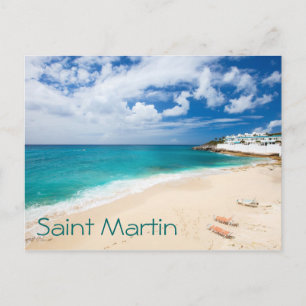 Saint Martin island. Caribbean Postcard