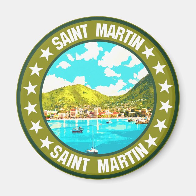 Saint Martin                                       Magnet (Front)