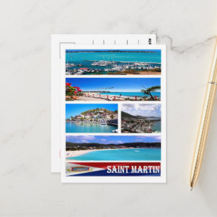 Saint Martin - Mosaic - Postcard