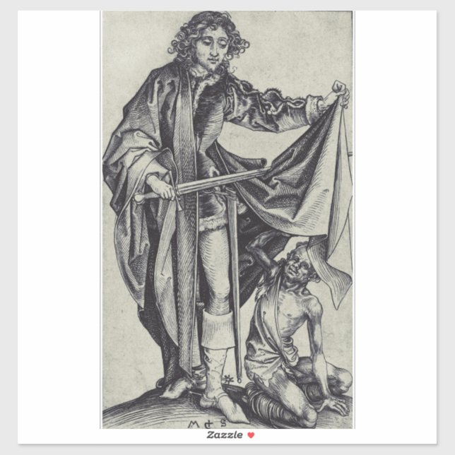 Saint Martin of Tours Engraving Art (Sheet)