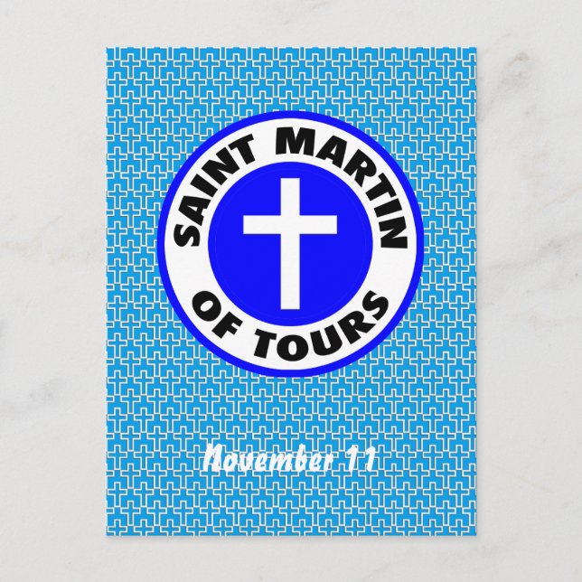 Saint Martin of Tours Postcard (Front)