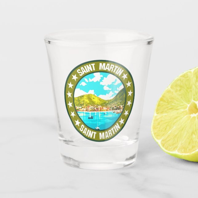 Saint Martin                                       Shot Glass (Front)