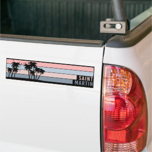 Saint Martin St Maarten Island Bumper Sticker