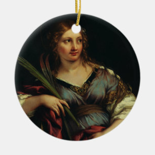 Saint Martina of Rome by Pietro Berrettini Ceramic Tree Decoration