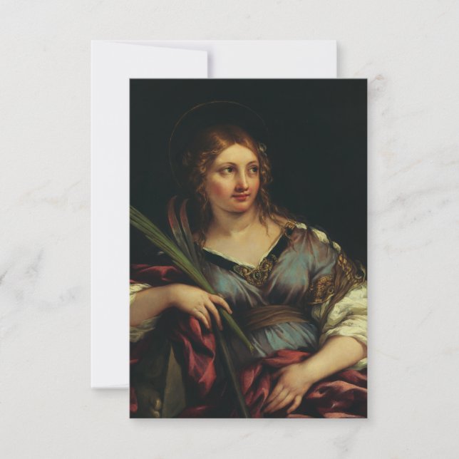 Saint Martina of Rome Graphic Holy Card (Front)