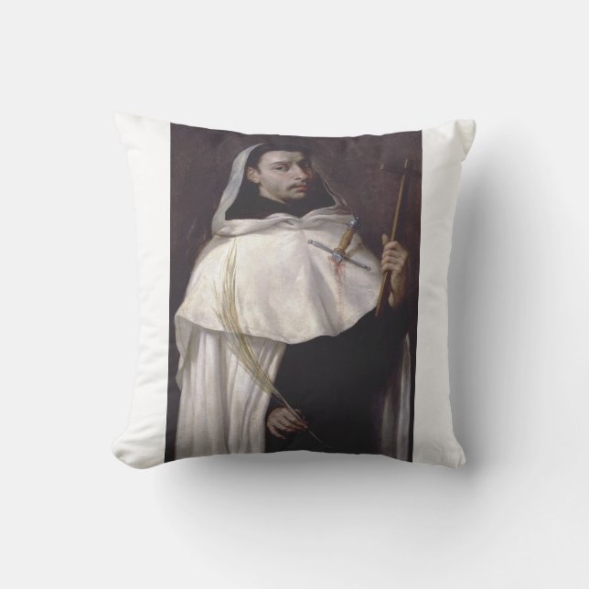Saint Martyr Angelus of Jerusalem Cushion (Front)