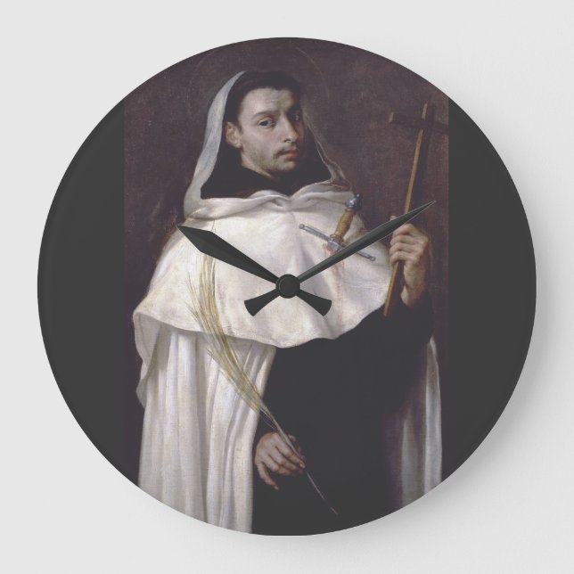 Saint Martyr Angelus of Jerusalem Large Clock (Front)