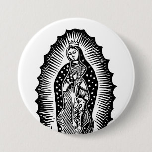 Saint Mary 7.5 Cm Round Badge