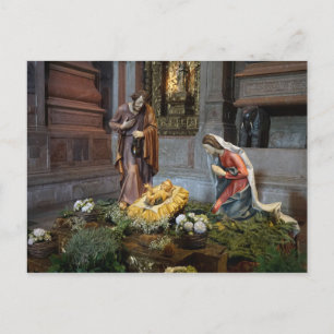 Saint Mary, Jesus and Saint Joseph in Jeronimos Postcard