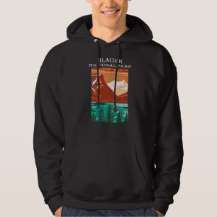Saint Mary Lake Glacier National Park Montana Camp Hoodie