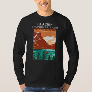 Saint Mary Lake Glacier National Park Montana Camp T-Shirt
