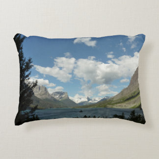 Saint Mary Lake II at Glacier National Park Decorative Cushion