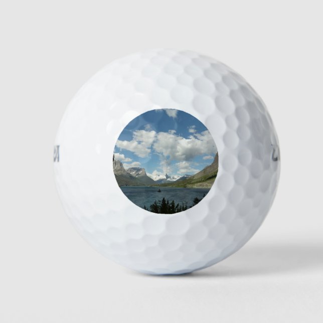 Saint Mary Lake II at Glacier National Park Golf Balls (Front)