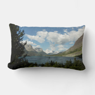 Saint Mary Lake II at Glacier National Park Lumbar Cushion