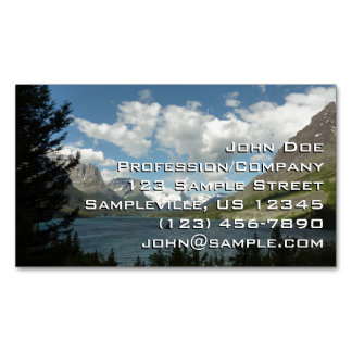 Saint Mary Lake II at Glacier National Park Magnetic Business Card
