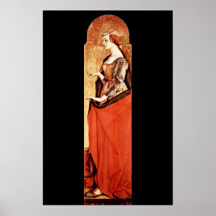 SAINT MARY MAGDALENE 2 Gold,Red ,Black Poster