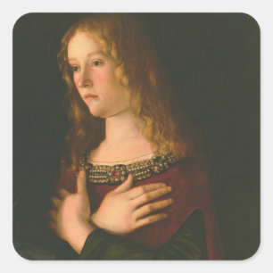 Saint Mary Magdalene - Bellini Square Sticker