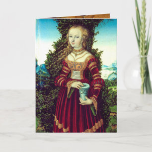 SAINT MARY MAGDALENE ,Brown Parchment Holiday Card