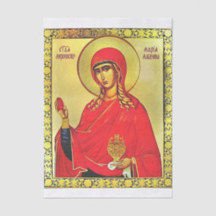 Saint Mary Magdalene orthodox icon Tissue Paper
