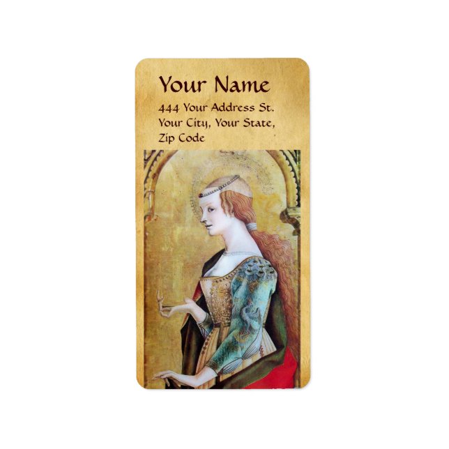 SAINT MARY MAGDALENE Parchment Label (Front)