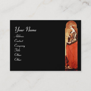SAINT MARY MAGDALENE Red ,Black,Gold Metallic Business Card