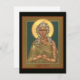Saint Mary of Egypt Prayer Card