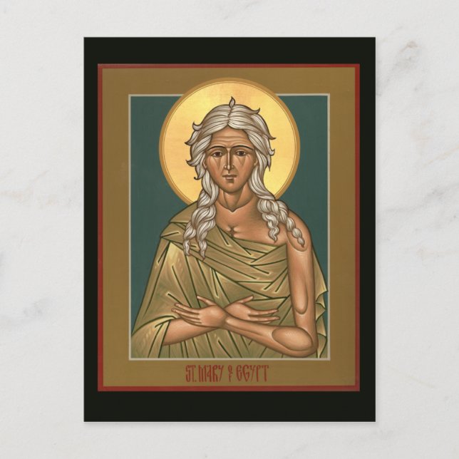 Saint Mary of Egypt Prayer Card (Front)