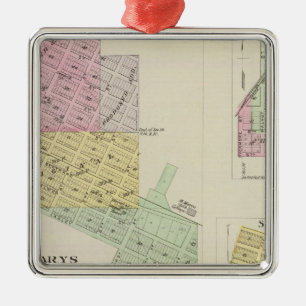 Saint Marys, Fostoria, and St. George, Kansas Metal Tree Decoration