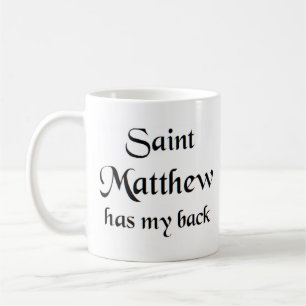 saint matthew coffee mug