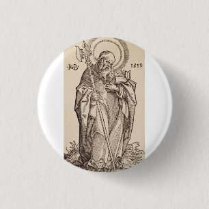 Saint Matthew from Christ and the Apostles 3 Cm Round Badge