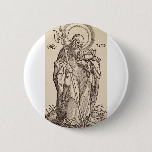 Saint Matthew from Christ and the Apostles 6 Cm Round Badge