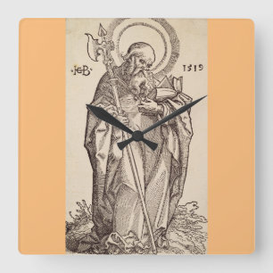 Saint Matthew from Christ and the Apostles Square Wall Clock