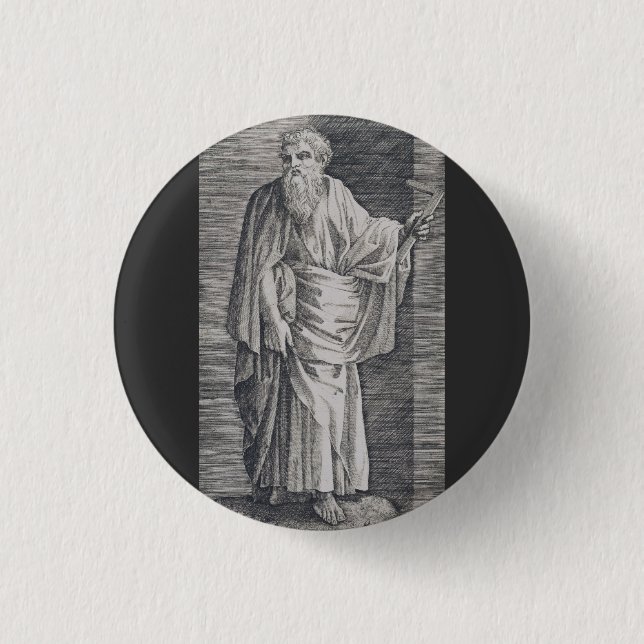 Saint Matthew the Apostle 3 Cm Round Badge (Front)