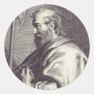 Saint Matthew the Apostle Classic Round Sticker