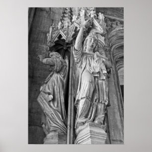 Saint Maurice church in centre of Lille, France Poster