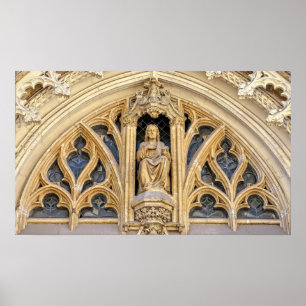 Saint Maurice church in historical centre of Lille Poster