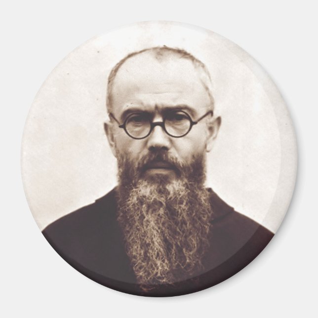 Saint Maximilian Kolbe Polish Catholic priest Magnet (Front)