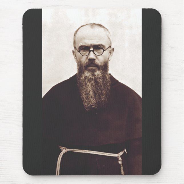 Saint Maximilian Kolbe Polish Catholic priest Mouse Pad (Front)