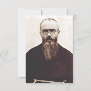 Saint Maximilian Kolbe Premium Holy Card