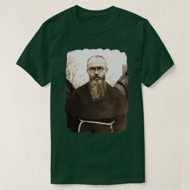 Saint Maximilian Kolbe T-Shirt (Design Front)