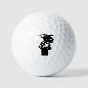 Saint Michael and Dragon Golf Balls